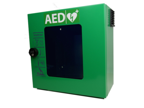SmartCase SC1240 Outdoor AED Cabinet With Mechanical PIN Code Lock (Green) 